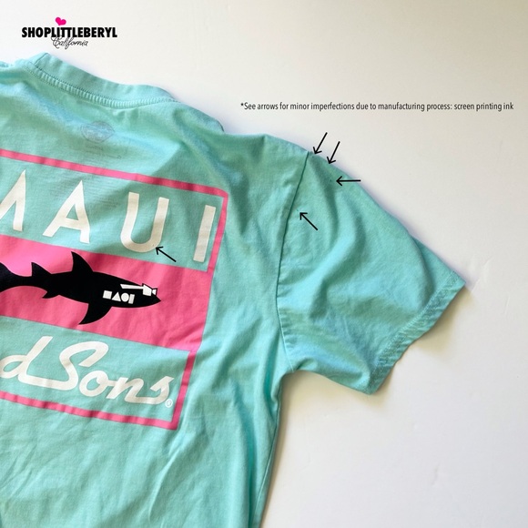 Maui and Sons Classic Shark T- Shirt - Picture 7 of 7